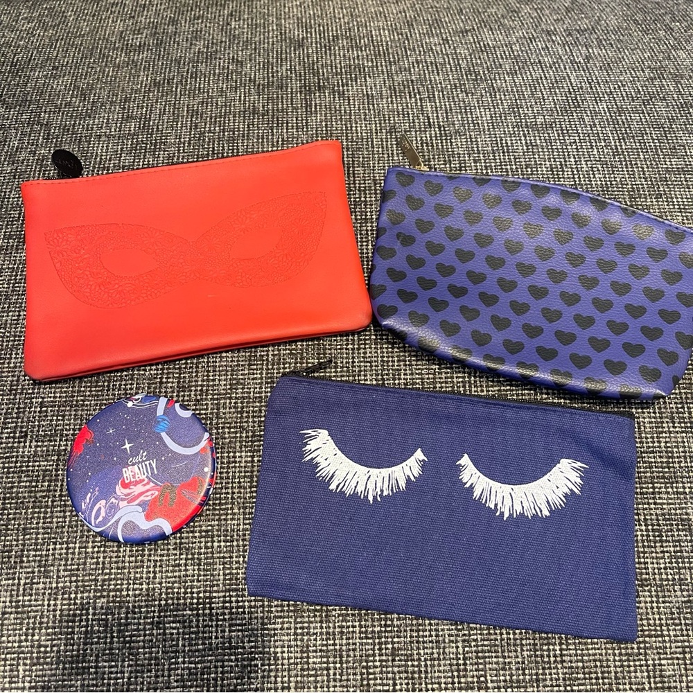 Makeup Pouch And Compact Mirror Bundle - image 2